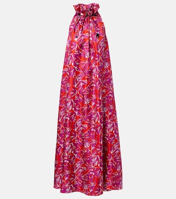 Cartone printed silk maxi dress | Max Mara