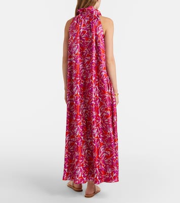 Robe longue Cartone en soie imprimée | Max Mara