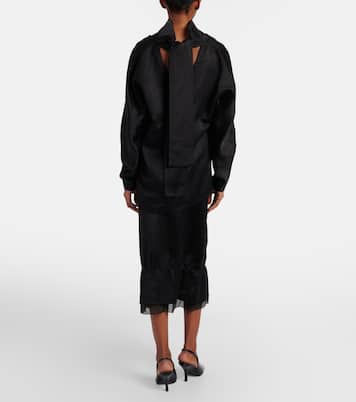 Jupe midi en satin | Toteme