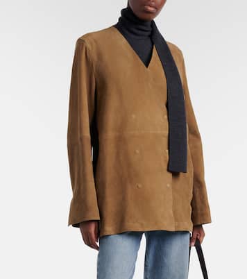 Blazer in suede | Toteme