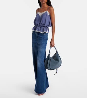 Schultertasche Marcie Medium aus Veloursleder | Chloé