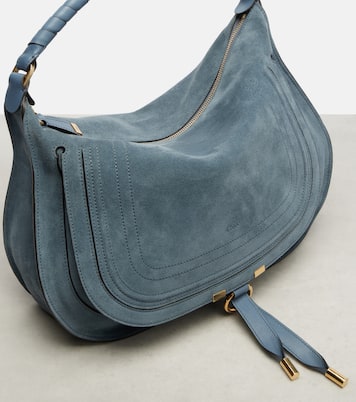 Schultertasche Marcie Medium aus Veloursleder | Chloé