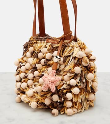 Pom Pom beaded top-handle bag | Aquazzura