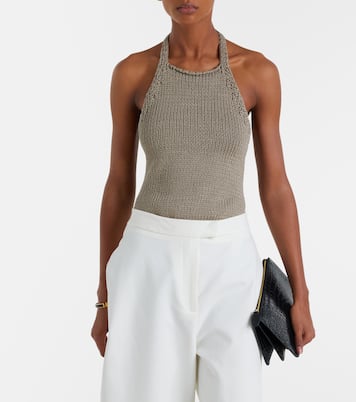 Knitted halterneck cotton top | Róhe