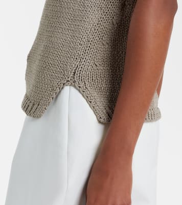 Knitted halterneck cotton top | Róhe