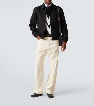 Chaqueta de gabardina de algodón con VGold | Valentino