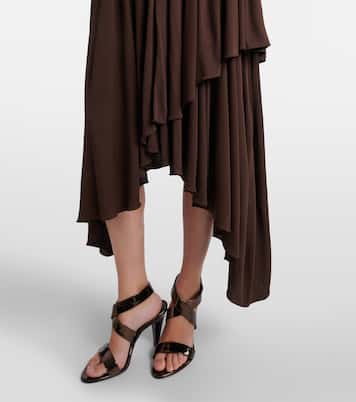 Deesse asymmetric jersey midi dress | Alaïa