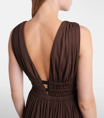 Deesse asymmetric jersey midi dress | Alaïa