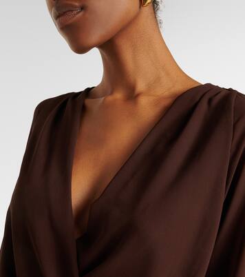 Giselle asymmetric tiered maxi dress | Bananhot