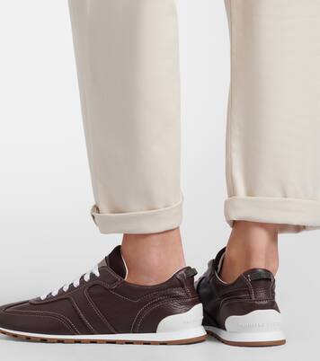 Zapatillas de piel con cuentas Monili | Brunello Cucinelli