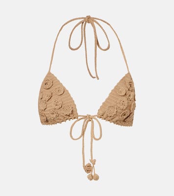 Paula's Ibiza crochet cotton bra top | Loewe