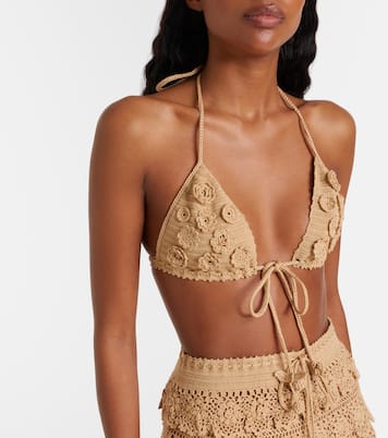 Paula's Ibiza crochet cotton bra top | Loewe