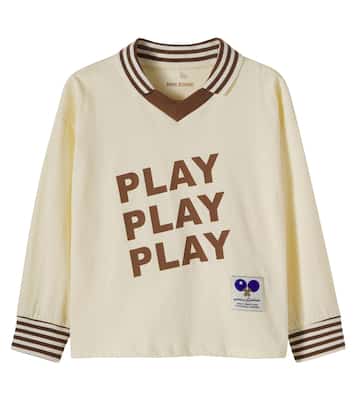 Play printed cotton jersey sweatshirt | Mini Rodini