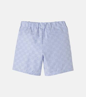 GG striped cotton poplin Bermuda shorts | Gucci Kids