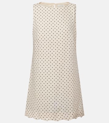 Iria polka-dot linen minidress | Faithfull