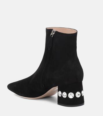Ankle Boots aus Veloursleder | Miu Miu