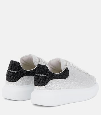 Oversized embellished leather sneakers | McQueen