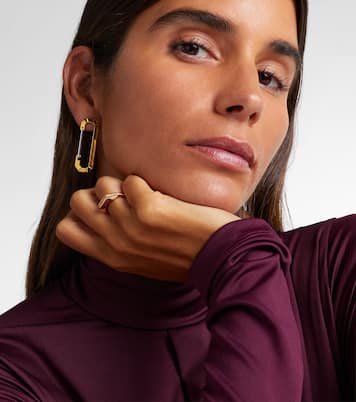 Einzelner Ohrring New York aus 18kt Gelbgold mit 18kt Weißgold | Eéra