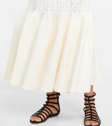 Off-Shoulder-Maxikleid mit Samt | Alaïa