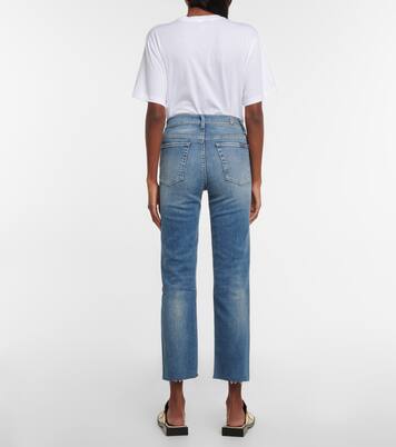 Mid-Rise Jeans The Straight Crop | 7 For All Mankind