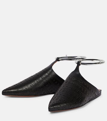 Slippers aus Leder | Alaïa