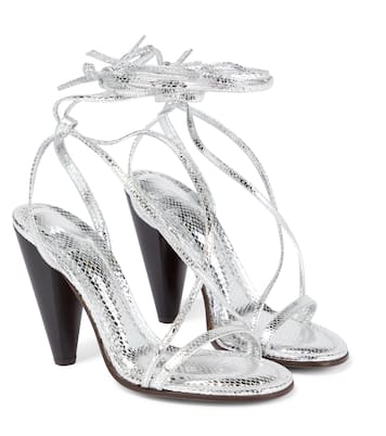 Sandalen Aliza aus Metallic-Leder | Isabel Marant