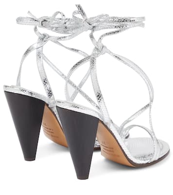 Sandalen Aliza aus Metallic-Leder | Isabel Marant