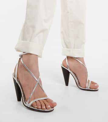 Sandalen Aliza aus Metallic-Leder | Isabel Marant
