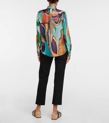 Bedruckte Bluse Henri aus Seide | Gabriela Hearst