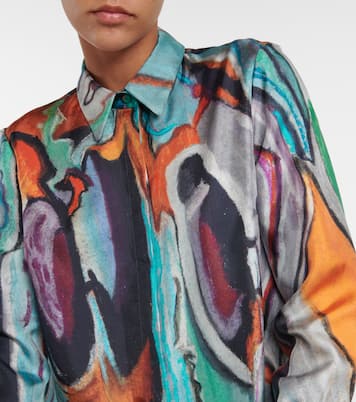 Bedruckte Bluse Henri aus Seide | Gabriela Hearst