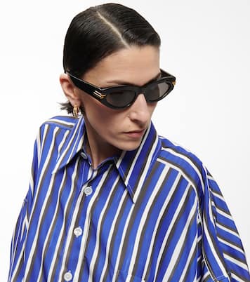 Occhiali da sole ovali Classic | Bottega Veneta