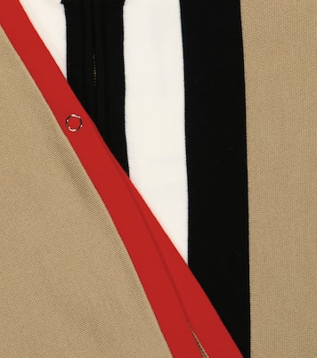 Striped wool-blend poncho | Burberry Kids