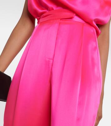 Pantalon ample à taille haute en soie | The Sei