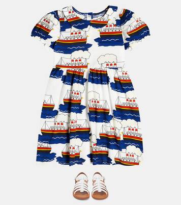 Printed cotton dress | Mini Rodini