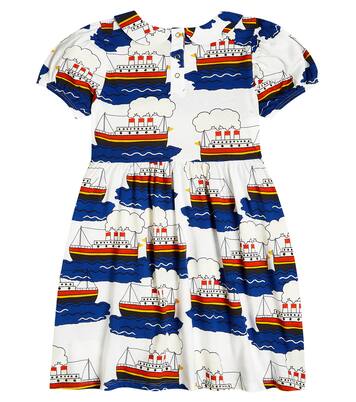 Printed cotton dress | Mini Rodini