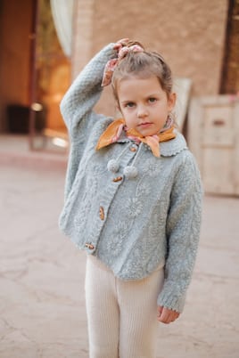 Cardigan Khella aus Wolle und Baumwolle | Louise Misha