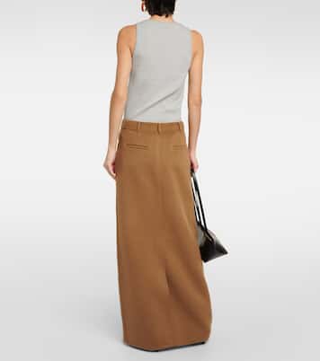 Falda larga Malvo de mezcla de lana | The Frankie Shop