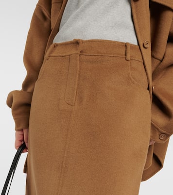 Falda larga Malvo de mezcla de lana | The Frankie Shop