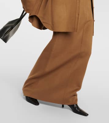 Falda larga Malvo de mezcla de lana | The Frankie Shop