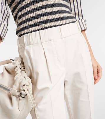 Schmale Low-Rise-Hose Pull Up | Brunello Cucinelli