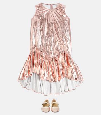 Ruffled lamé dress | Caroline Bosmans