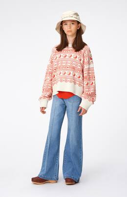Gerrie intarsia cotton sweater | Molo