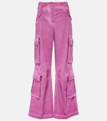 Mid-rise cotton flared cargo pants | Dolce&Gabbana