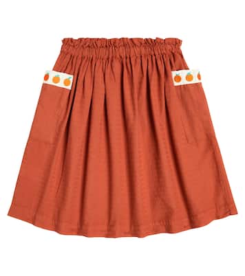 Gathered cotton skirt | Bobo Choses