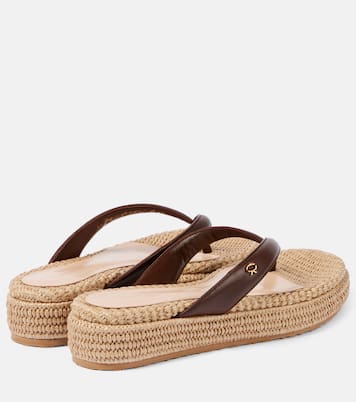 Sandali espadrillas infradito con platform | Gianvito Rossi