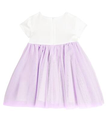 Baby Verziertes Kleid mit Tüll | Monnalisa