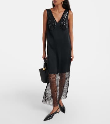 Abito sottoveste in raso | Jacques Wei