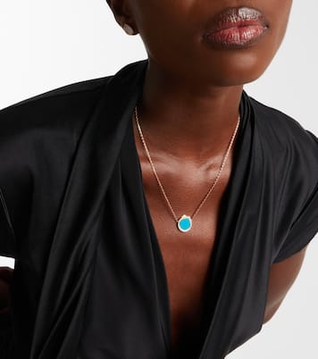 Antifer 18kt rose gold pendant necklace with turquoise and diamonds | Repossi