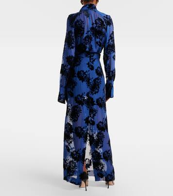 Maxirock aus Devoré | Nina Ricci