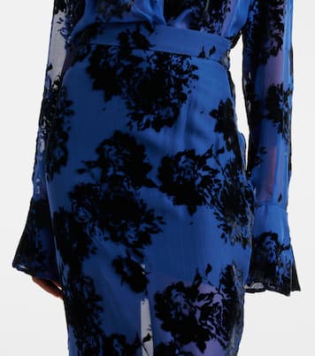 Maxirock aus Devoré | Nina Ricci